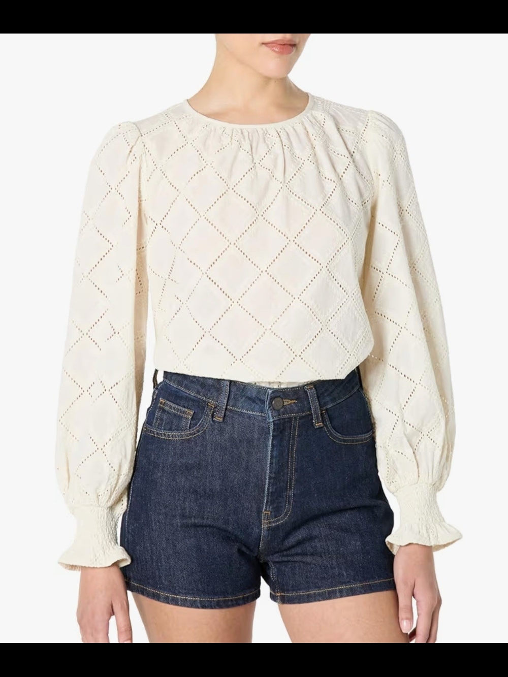 The Drop Womens Ariel Eyelet Popover